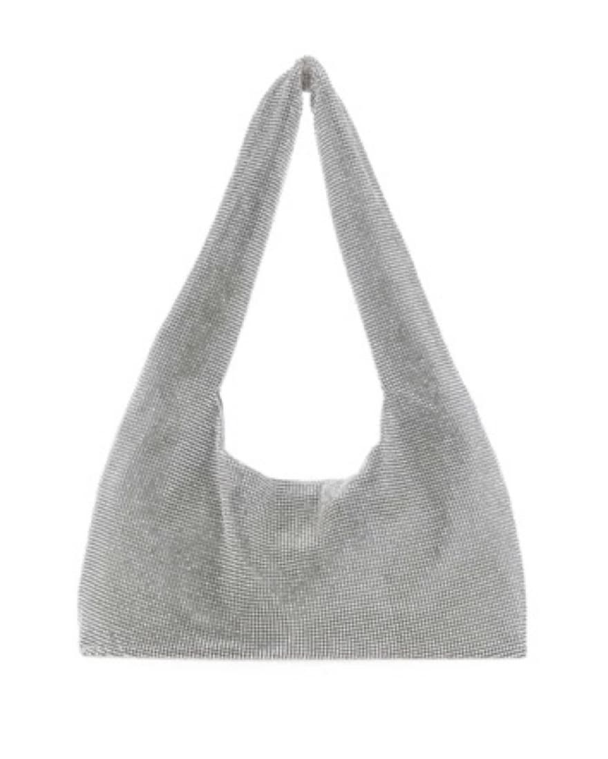 KARA Mini crystal-mesh shoulder bag - Image 4
