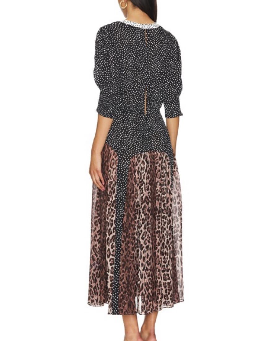 Rixo Polka dot Cheetah Maxi - Image 3