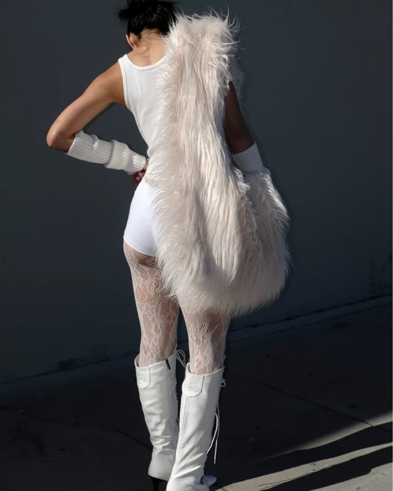 Empath oversized Faux Fur Tote Bag - Image 3