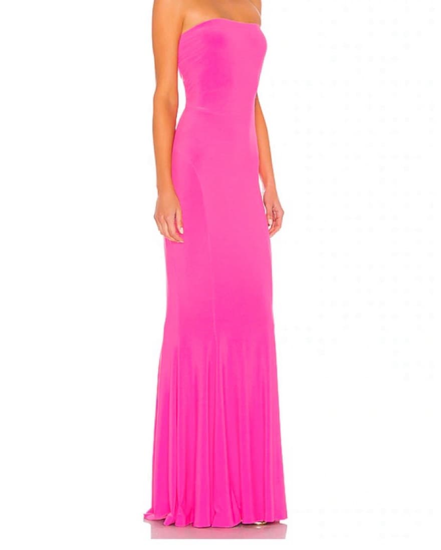 Norma kamali long Strapless Pink Gown  - Image 2