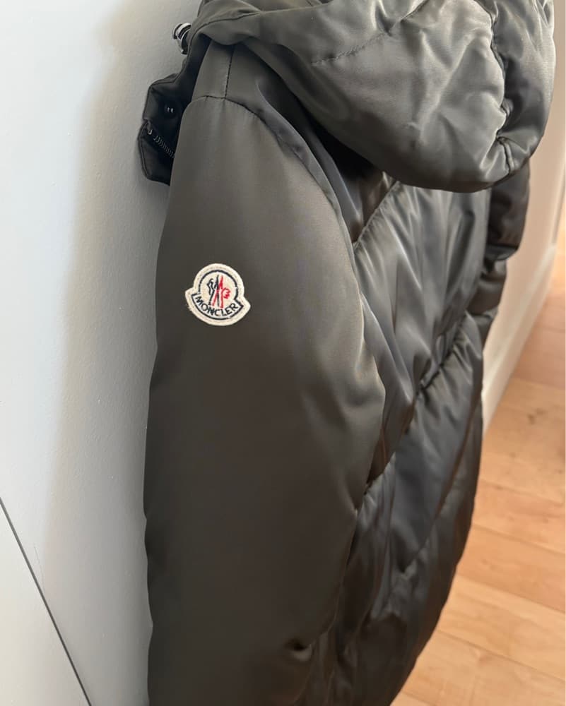 Dark Green Moncler Down Jacket - Image 2