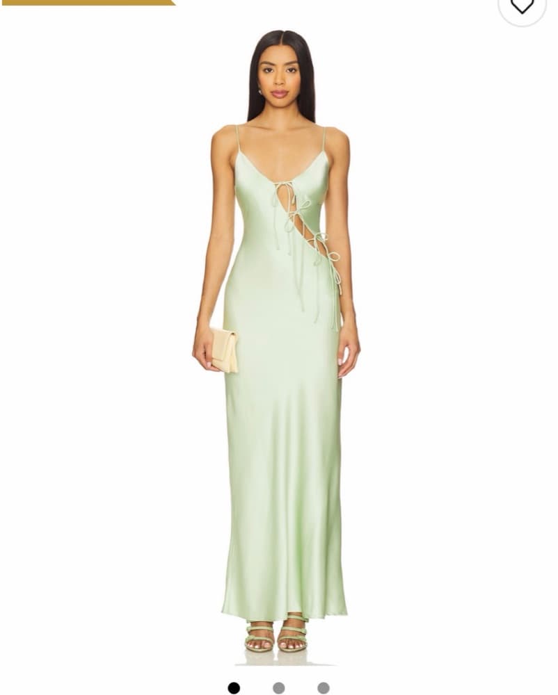 Chic Mint Green Wrap Dress - Image 1