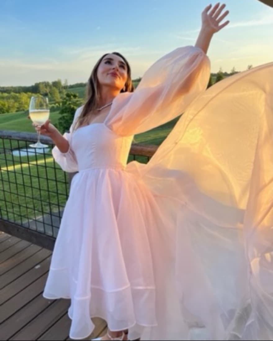 Selkie Blush Angel Dress - Image 3