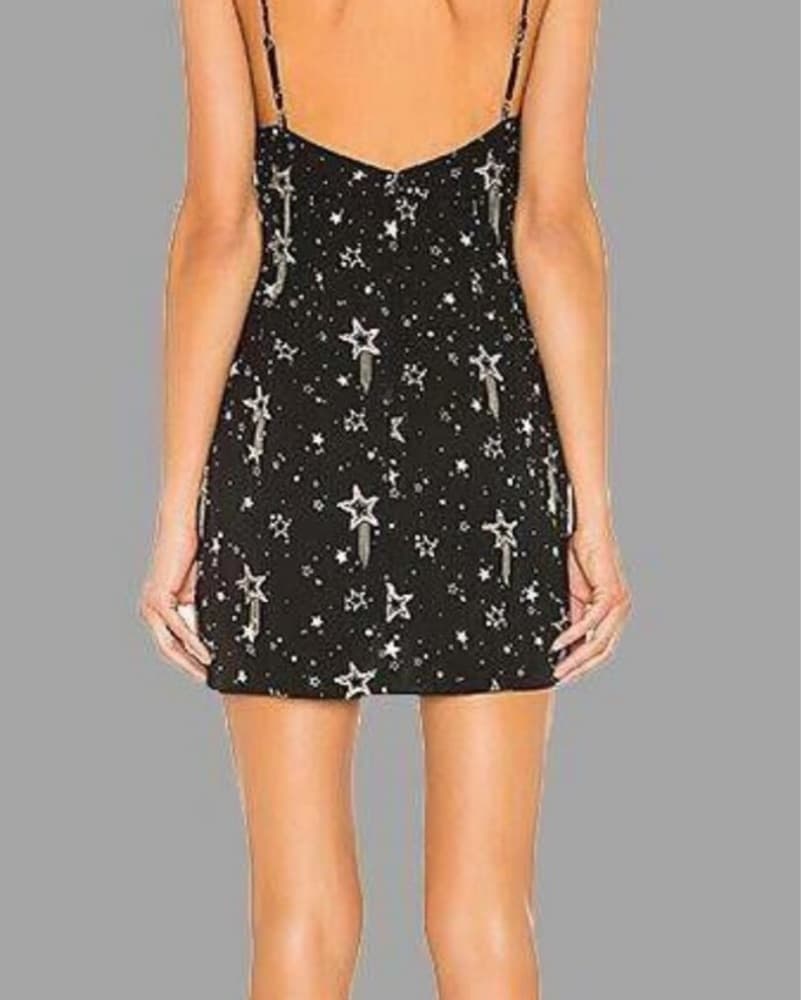 NBD Mariana Mini Dress Black Stardust - Image 2