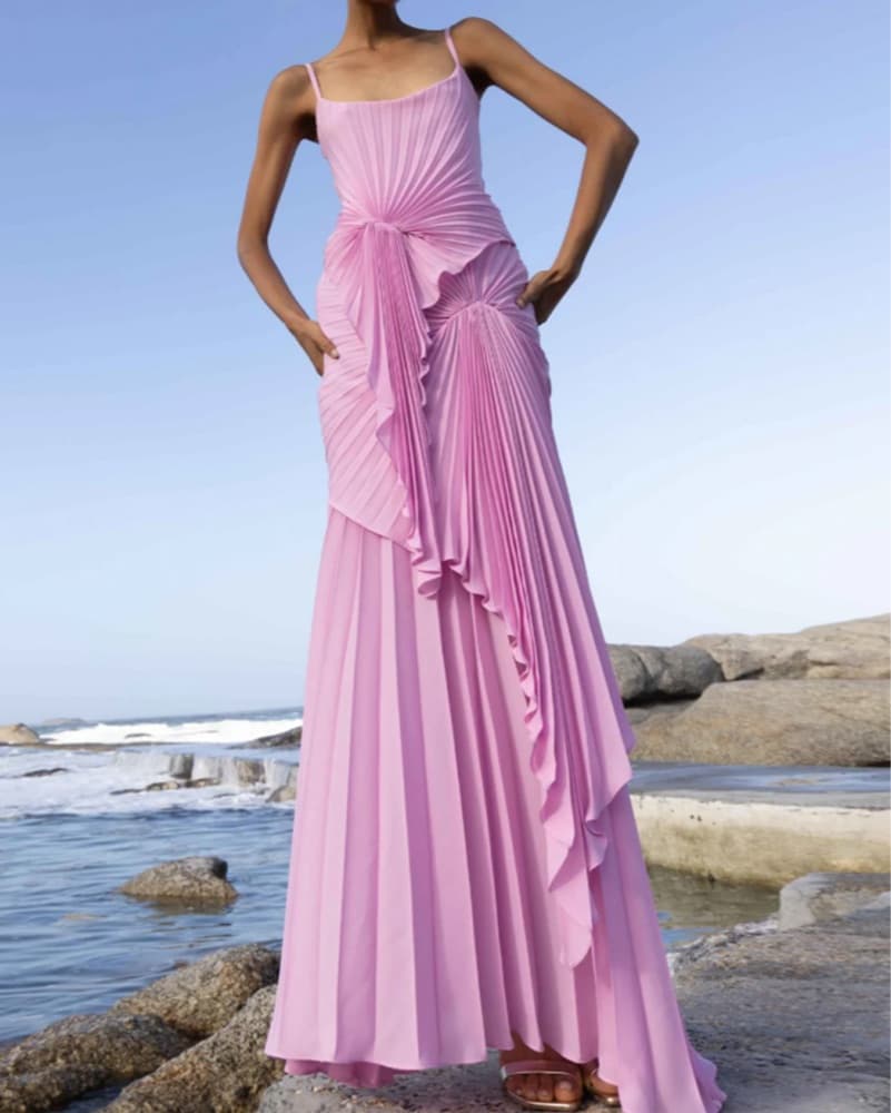 Pink Torrent Maxi Gown - Image 1