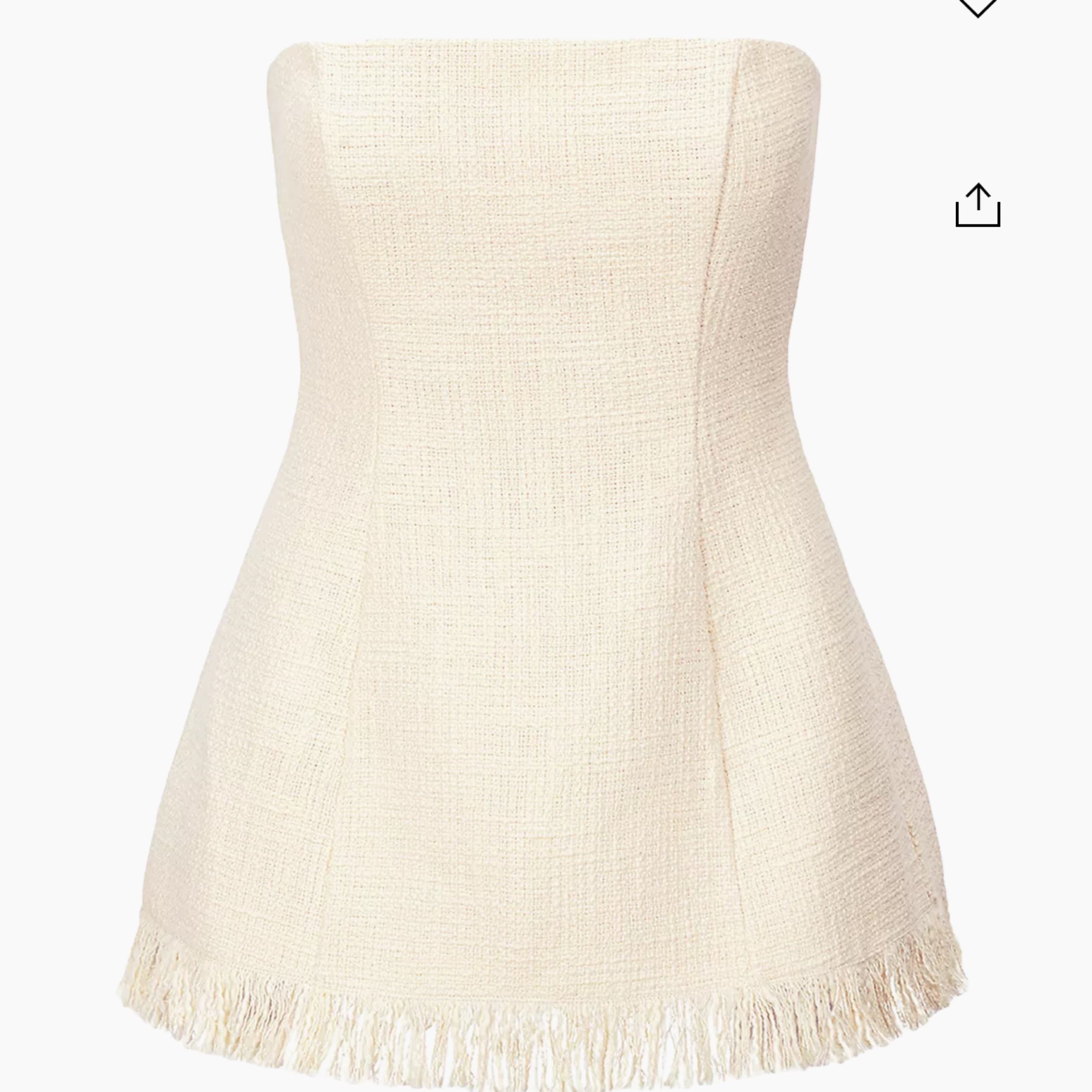 Staud Silvia Tweed Strapless Top - Image 1