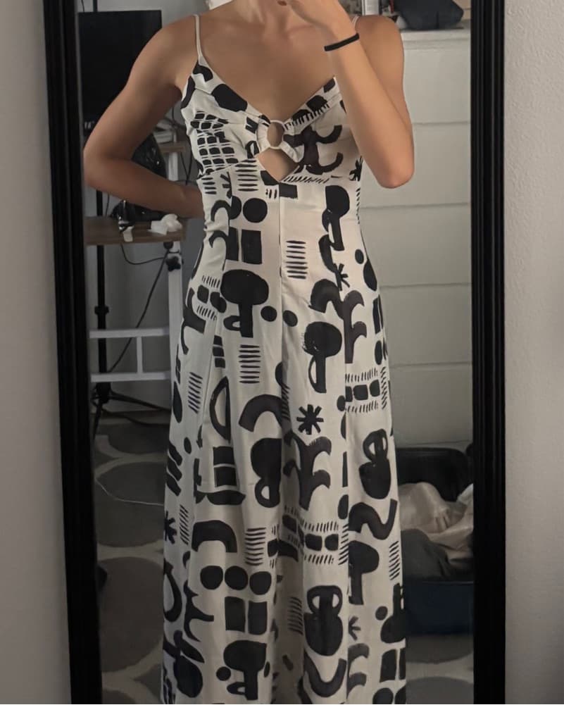 Black And White Print Zara Dress (dupe)  - Image 3