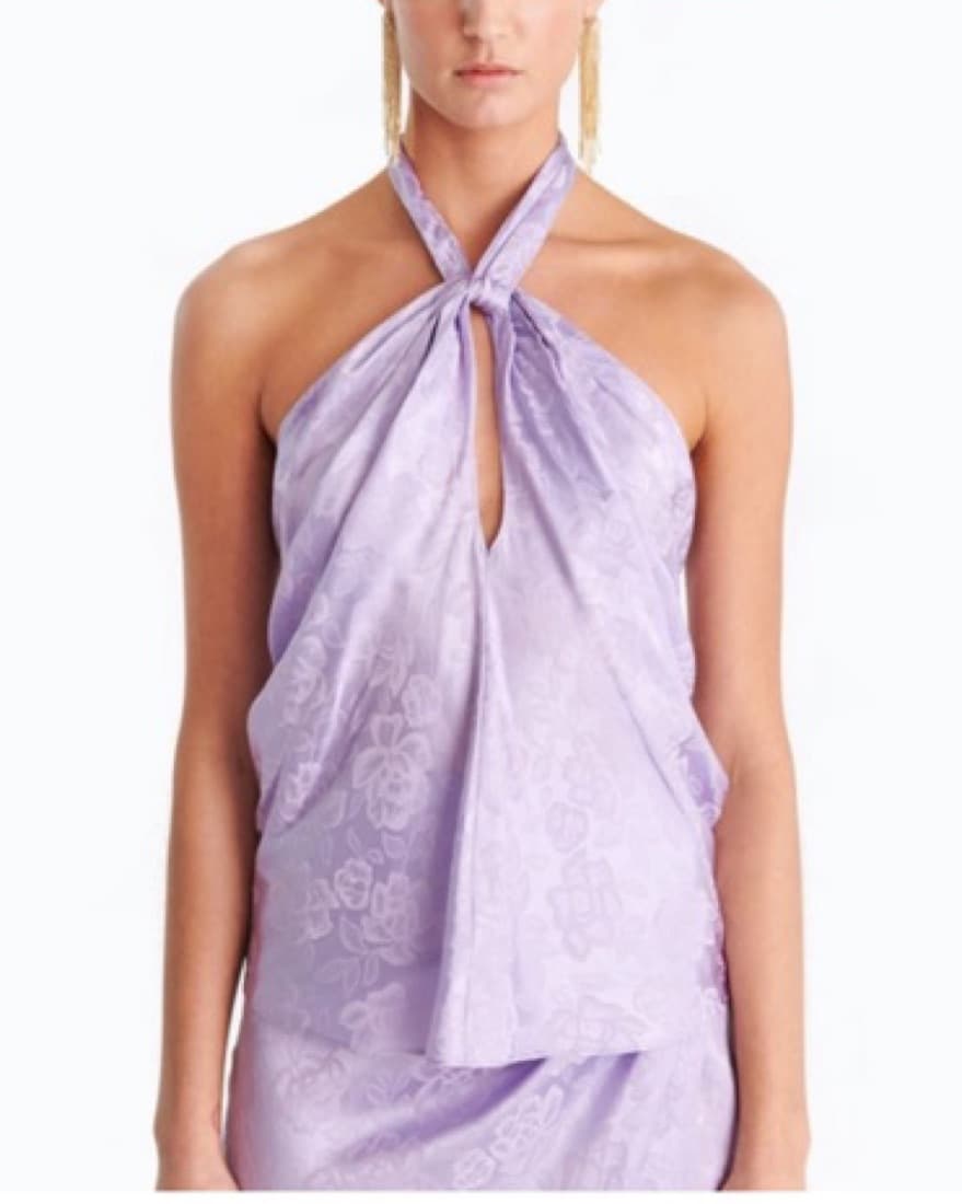 $700 Ronny Kobo Lavender Silk Set - Image 4