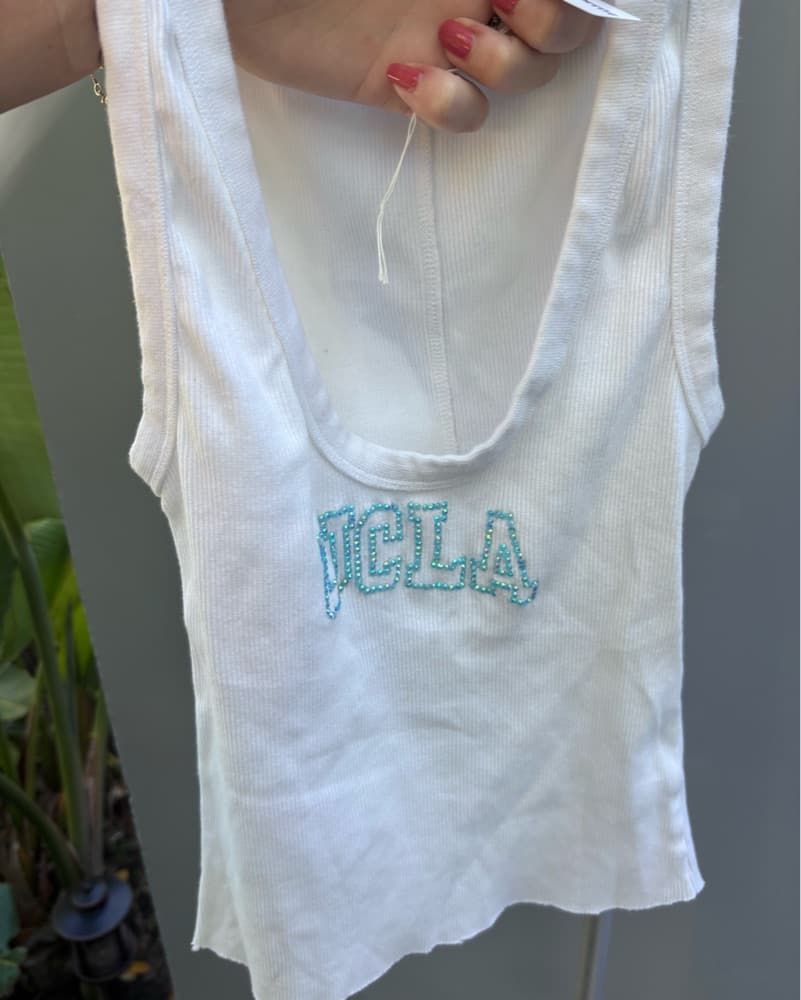 Chic UCLA Rhinestone Tank - Image 2