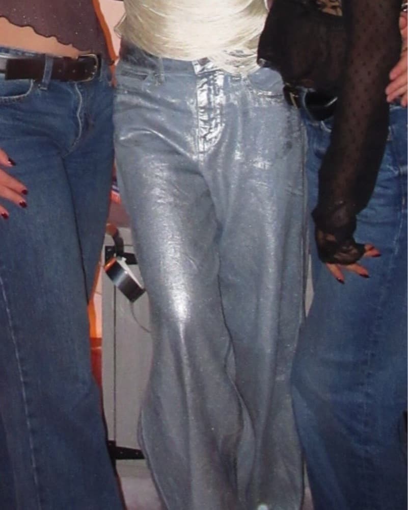 Silver Tinted Jeans - Image 1