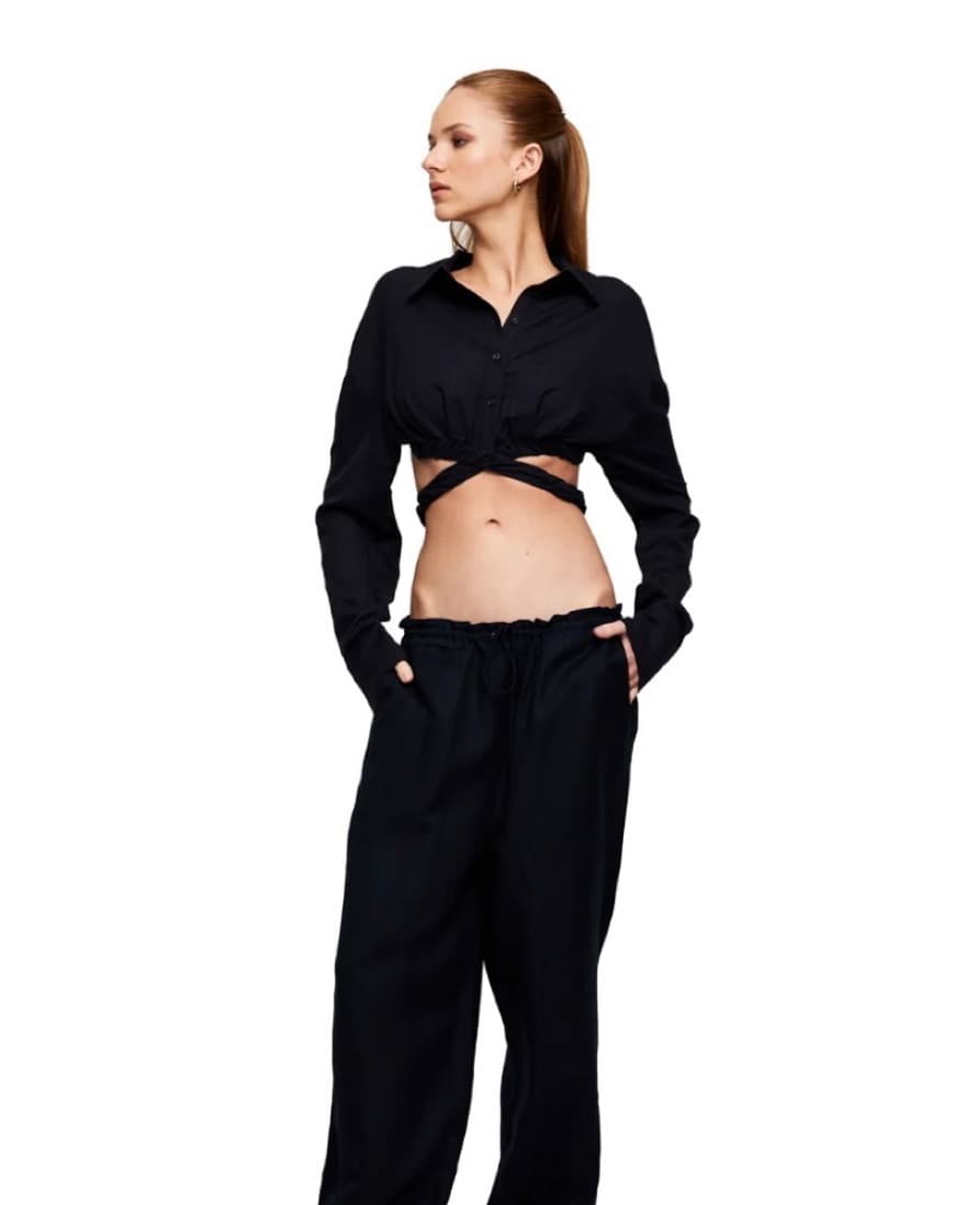 Crop Button Shirt - Image 3