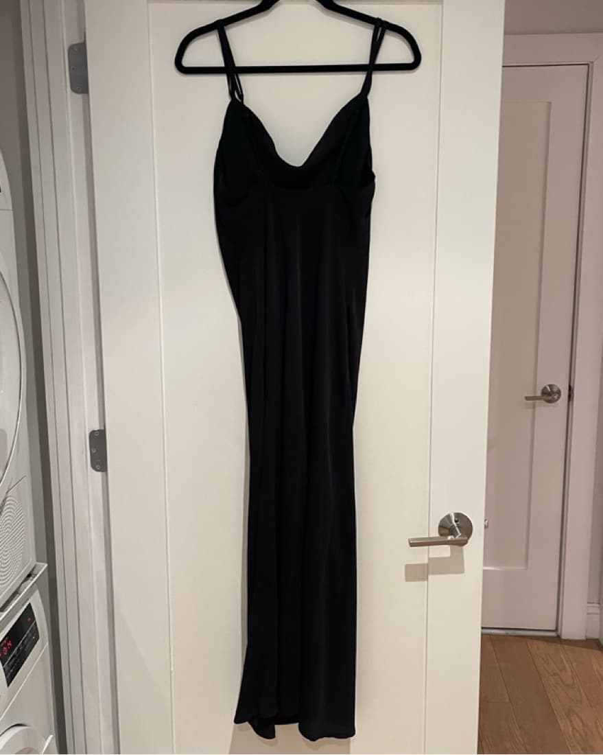 Abercrombie Long Satin Dress, Size Small - Image 2