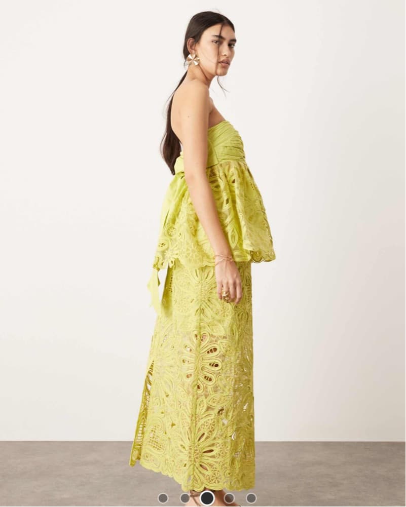 ASOS Floral Cornelli Strapless Tie Top  - Image 4