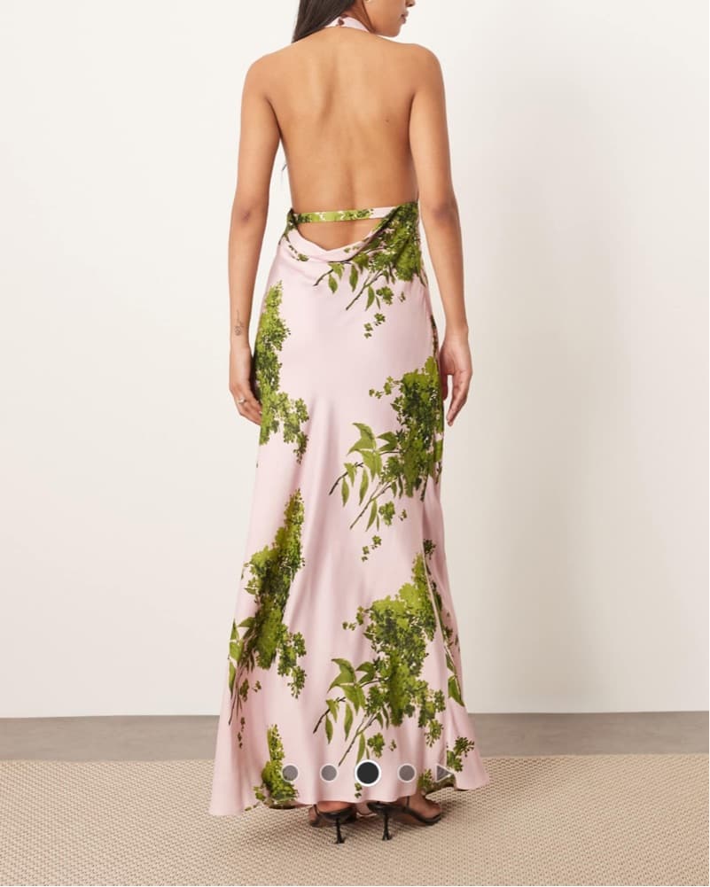 Pink and Green Formal Dress - Image 4
