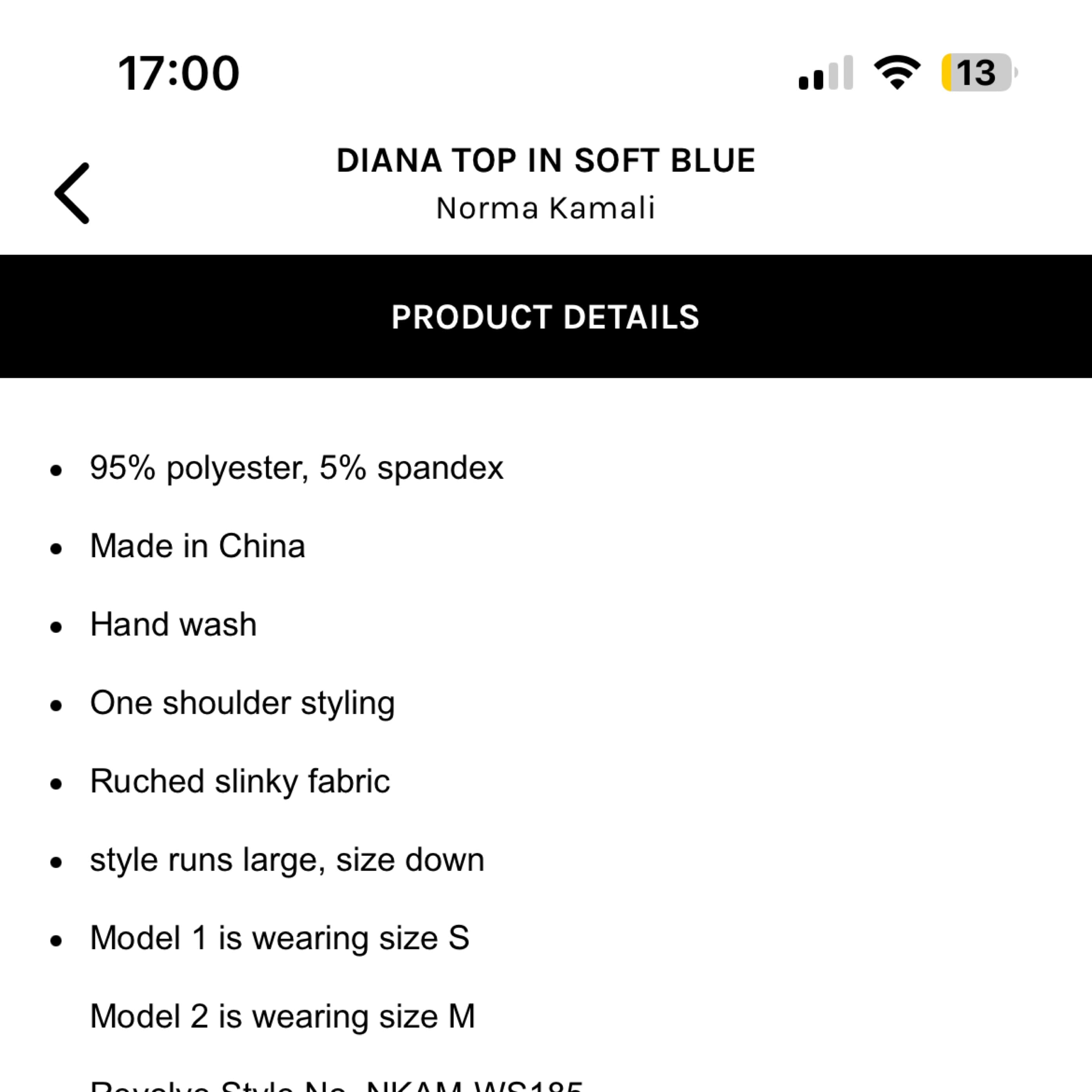 Norma Kamali Diana Top Blue - Image 5