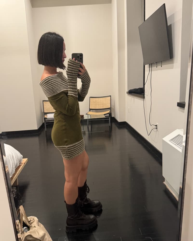 Knit Mini Dress - Image 2