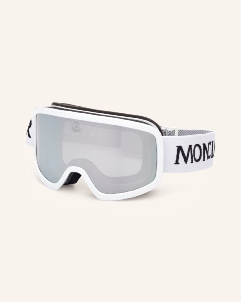 $600 Moncler White Ski Goggles - Image 1