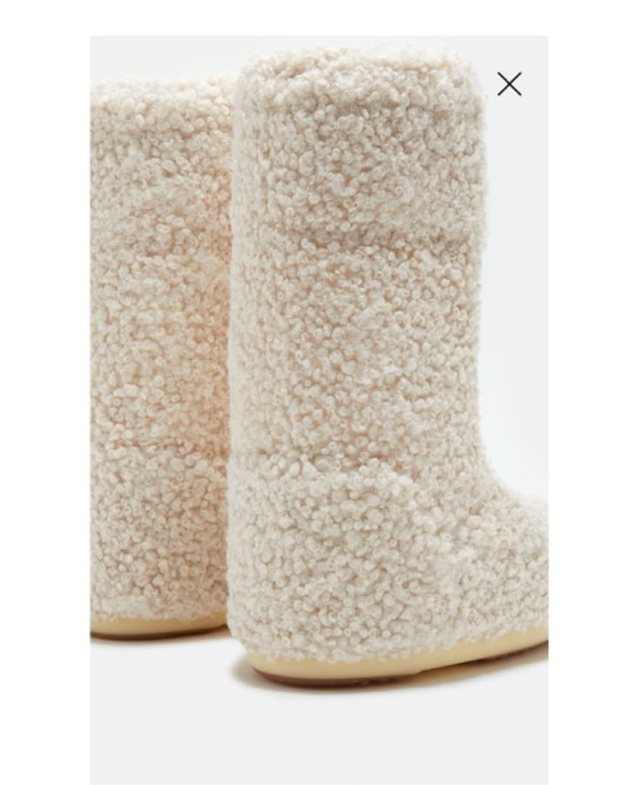 Icon MOON BOOT Faux Fur In Cream  - Image 3
