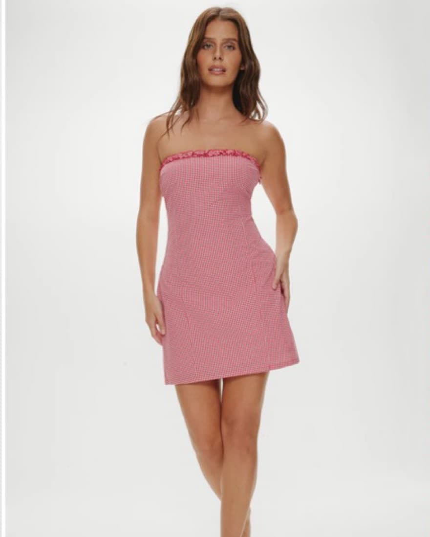 Frankies Bikinis Poppy Strapless Dress - Image 2