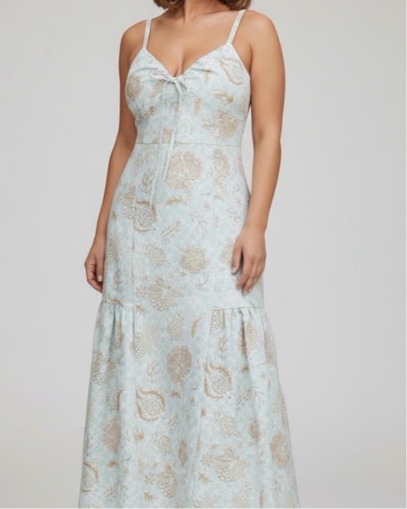 Hill House Lillie Dress - Acqua Calico - Image 1