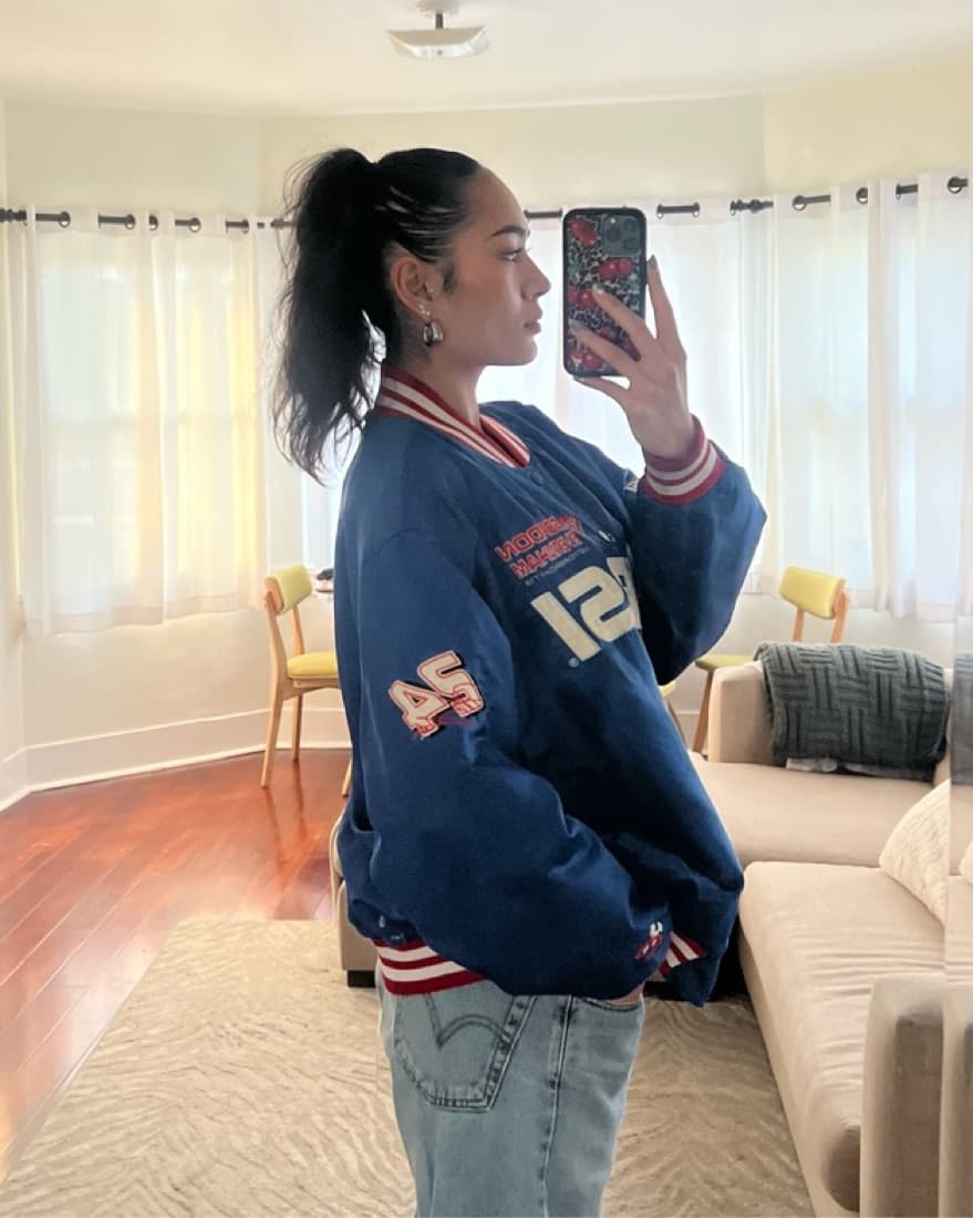 Vintage “Pepsi” Bomber Jacket - Image 3