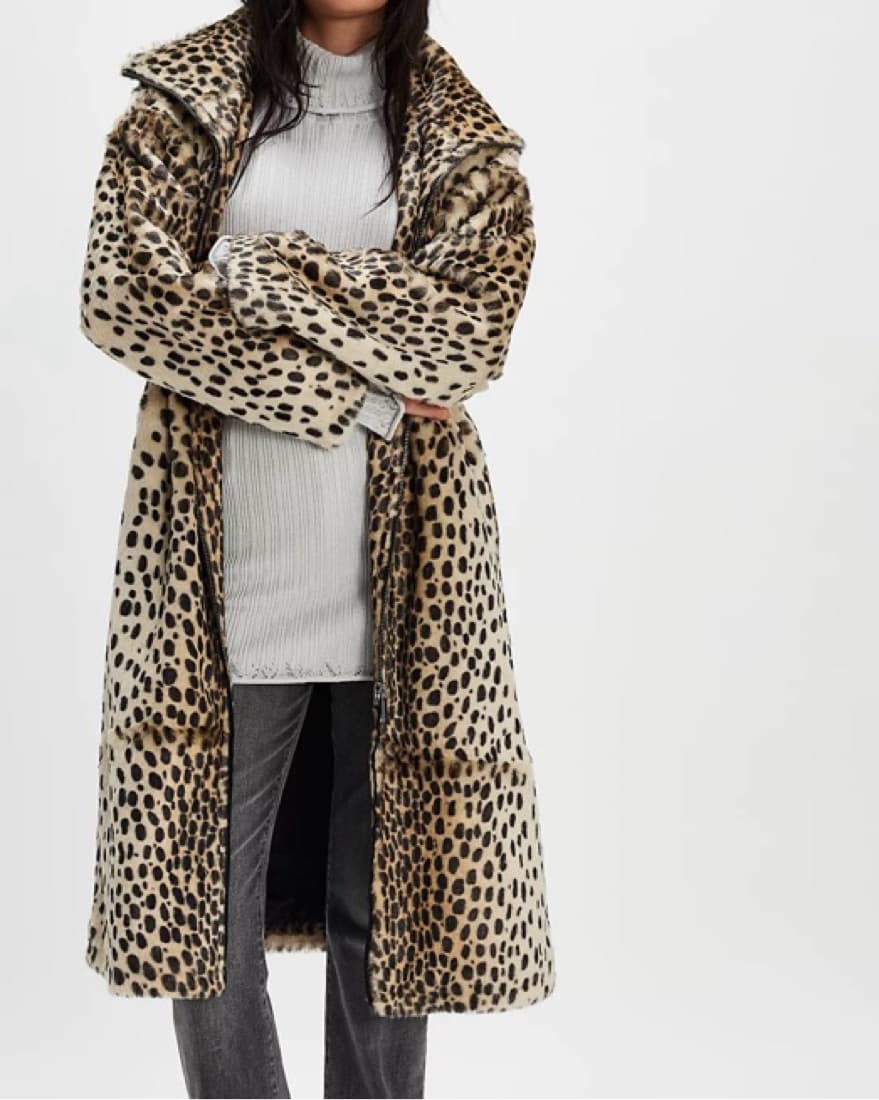 Lana Leopard Faux Fur Jacket - Image 2