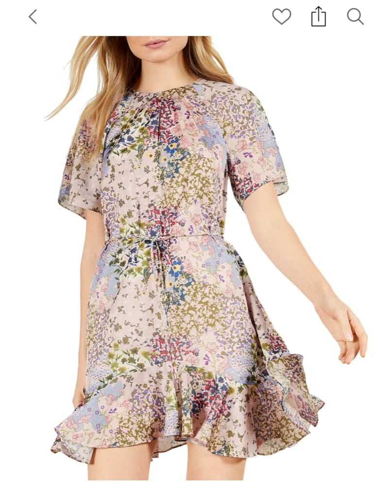 Floral Silk Ted Baker Dress - Image 1