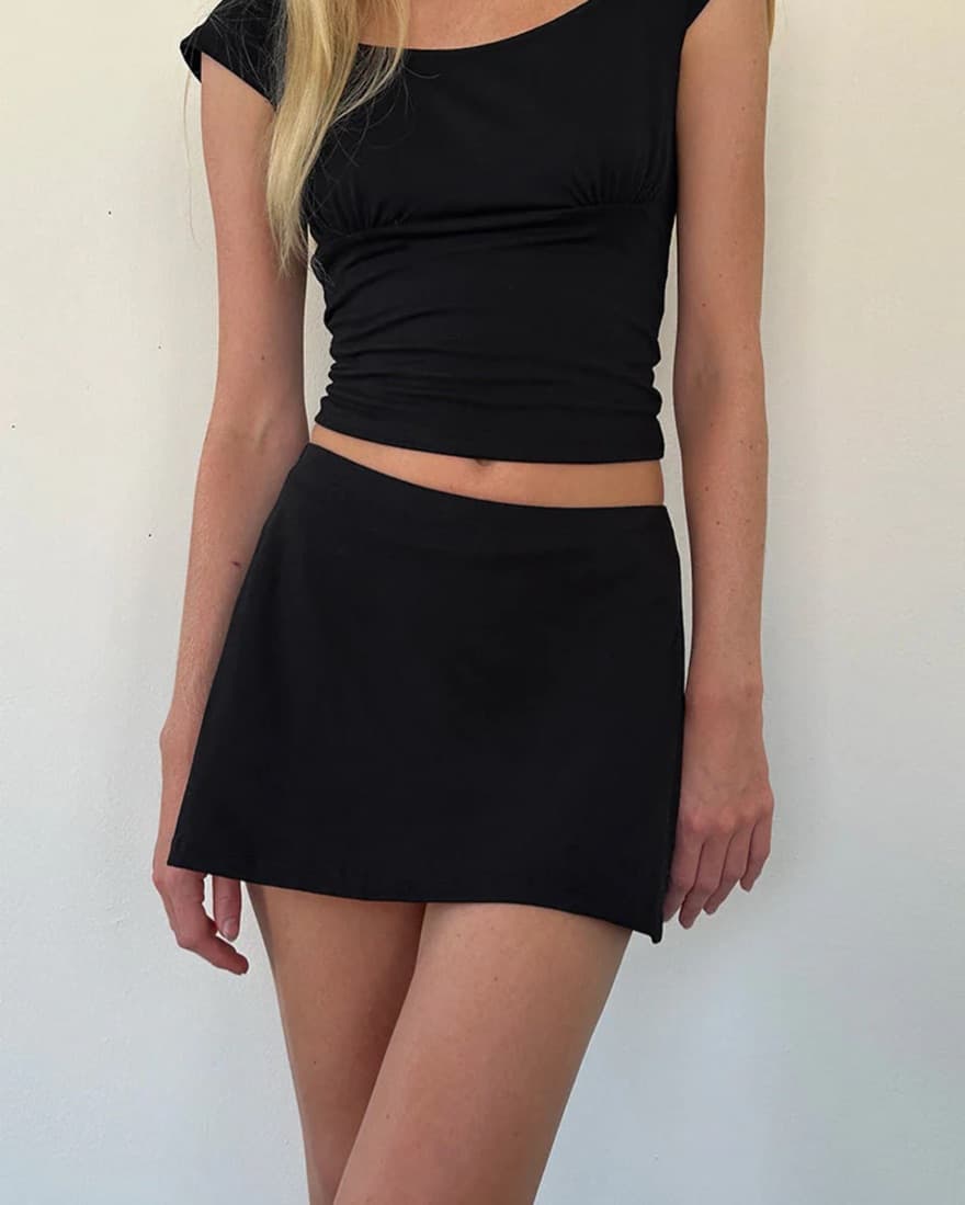 Black Mini Skirt   - Image 1