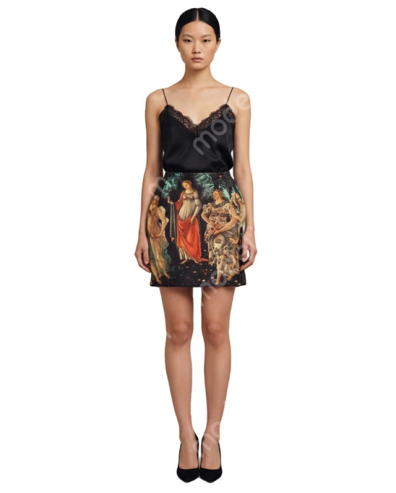 Renaissance Graphic Printed Tripp Skirt - Image 1