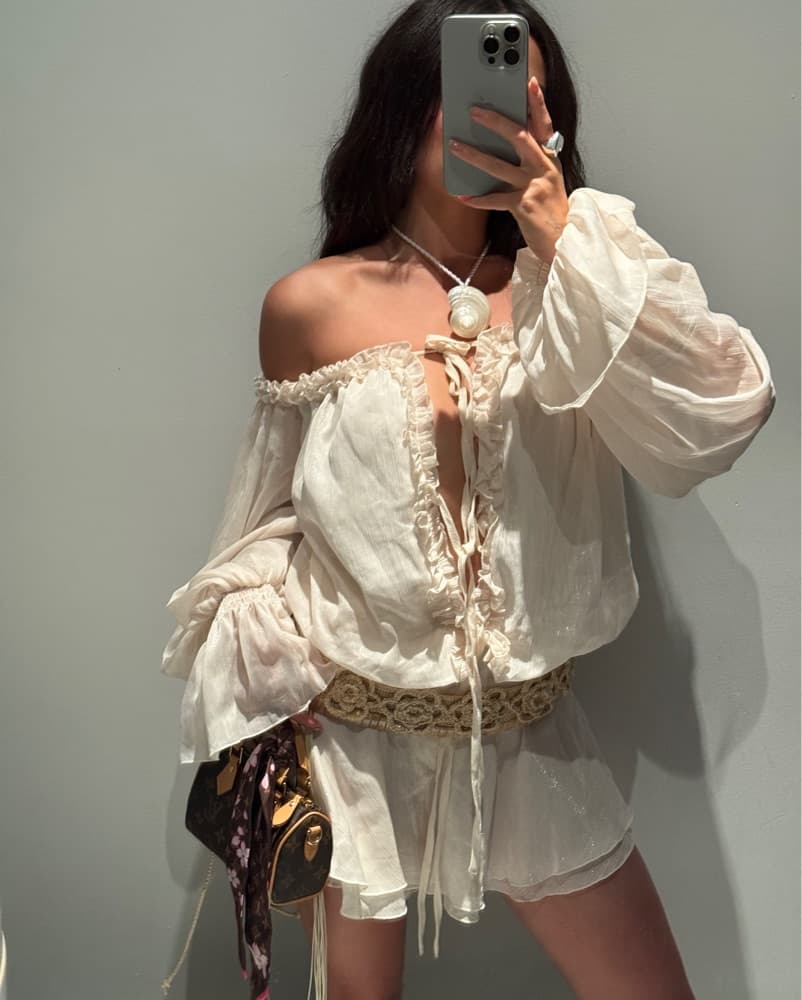Boho Ruffle Mini Dress - Image 5