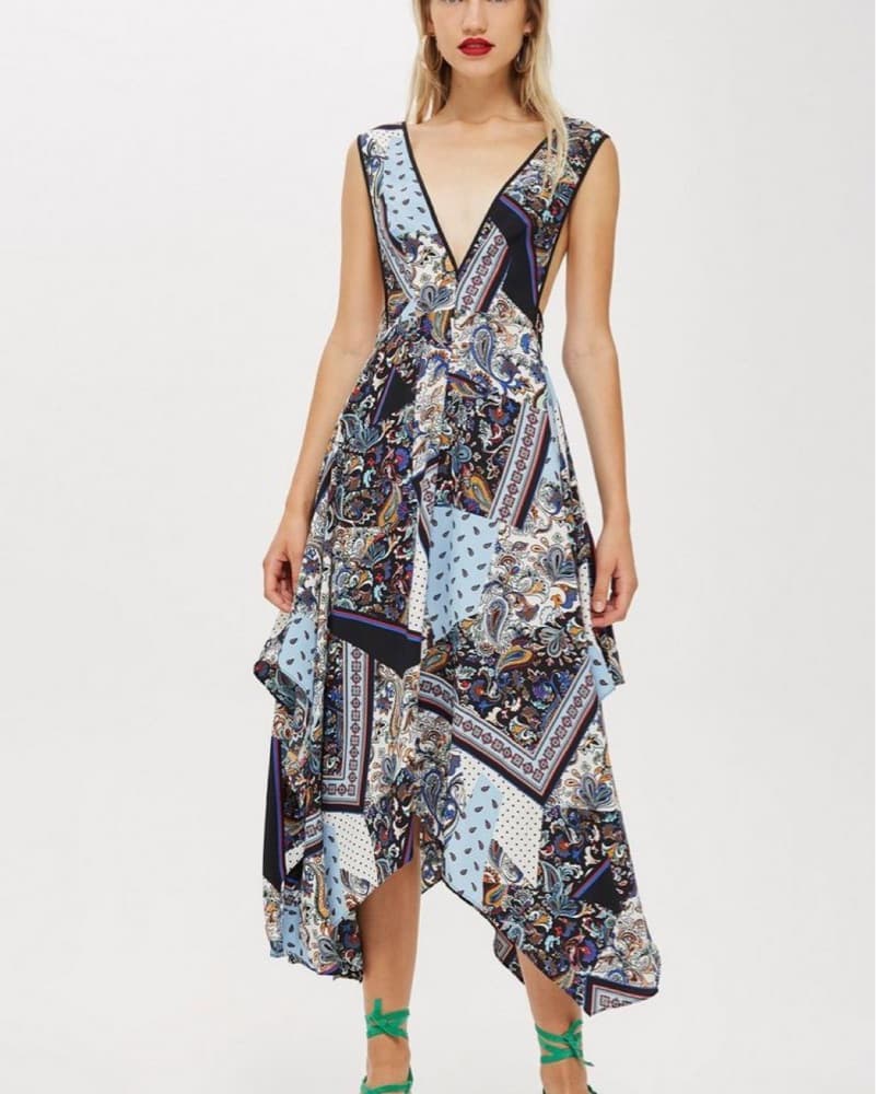 Topshop Pinafore Midi Dress - Image 1