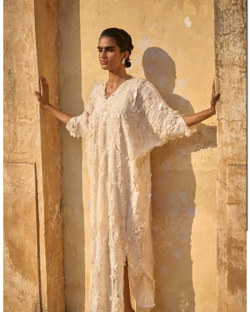 Elegant Ivory Lace Maxi Dress - Image 1