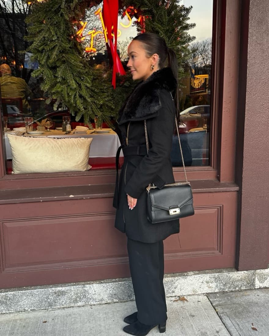 Via Spiga Blac Dress Coat  - Image 3