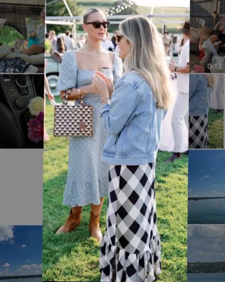 Gingham Maxi Slip Dress - Image 4