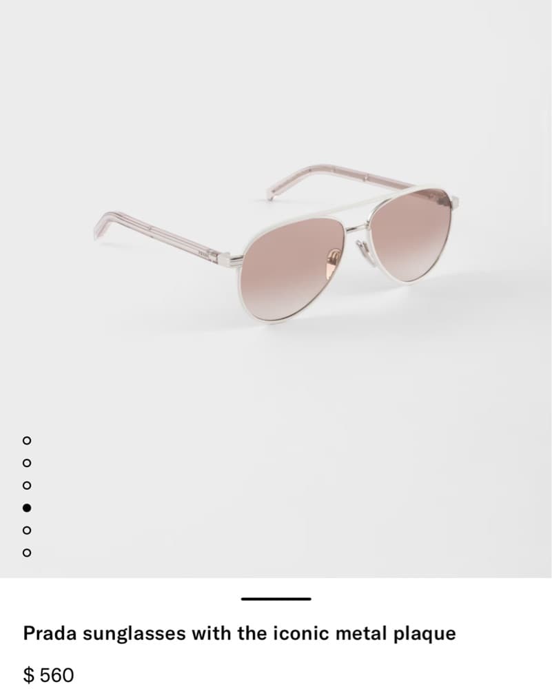 Prada B57S Aviator Sunglasses  - Image 2