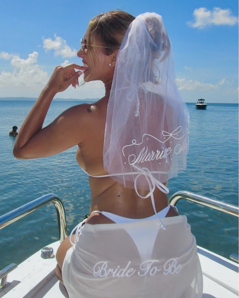 Bachelorette Veil & Sarong - Image 1