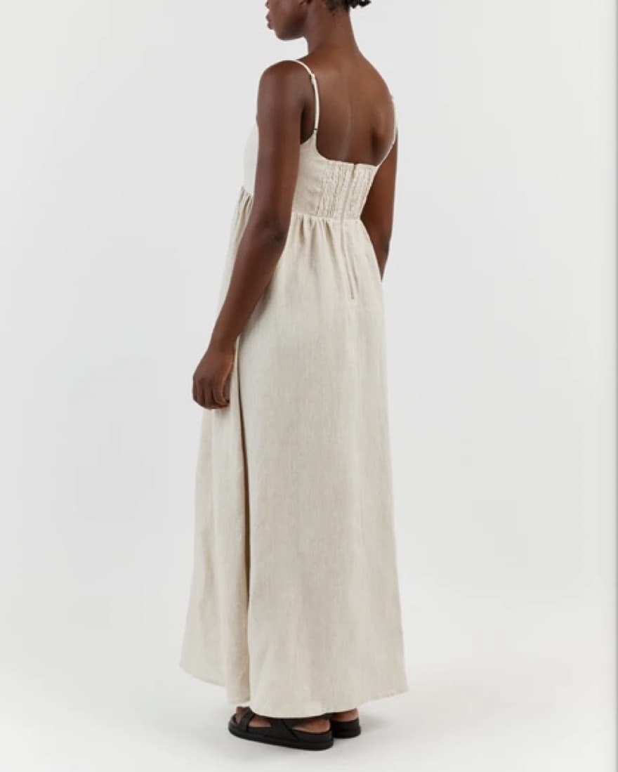 Dissh Cream Linen Dress - Image 5