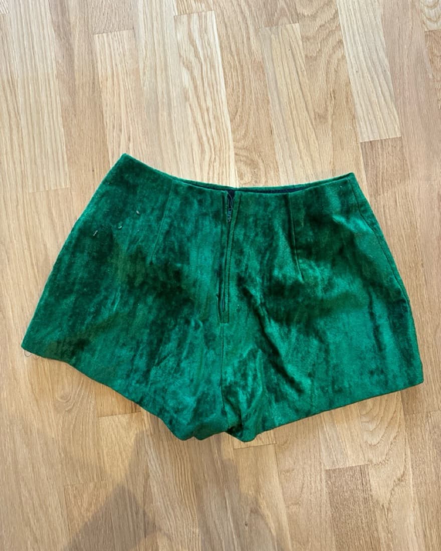 Green Vintage Hot Pants - Image 2