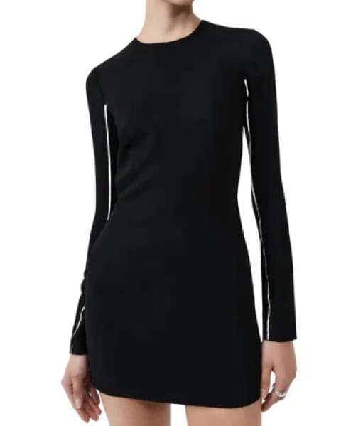 St. Agni Raw Edge Backless Mini Dress - Image 4