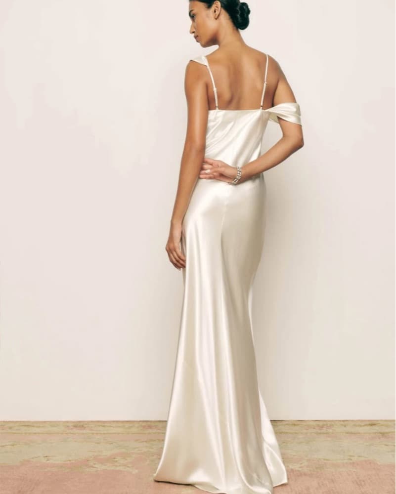 Reformation Ronda Silk Dress - Image 5