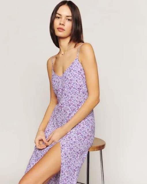 Reformation Cremini Midi Dress Size 4 - Image 3