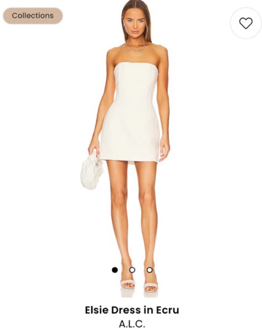 ALC Elsie Dress In Ecru - Image 1