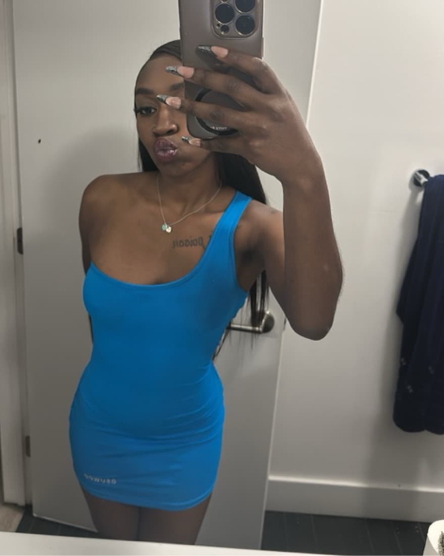 Guswoo Blue Bodycon Dress - Image 3