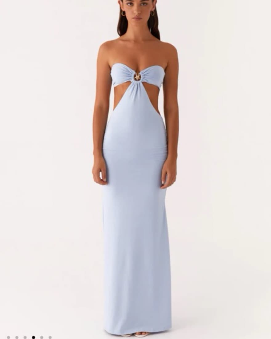 Peppermayo Strapless Maxi Dress - Image 3