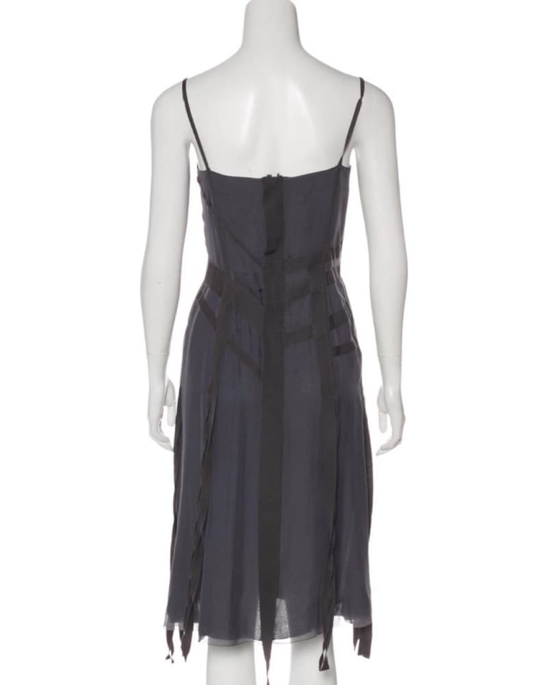 Chanel Archival Silk Midi Dress - Image 3