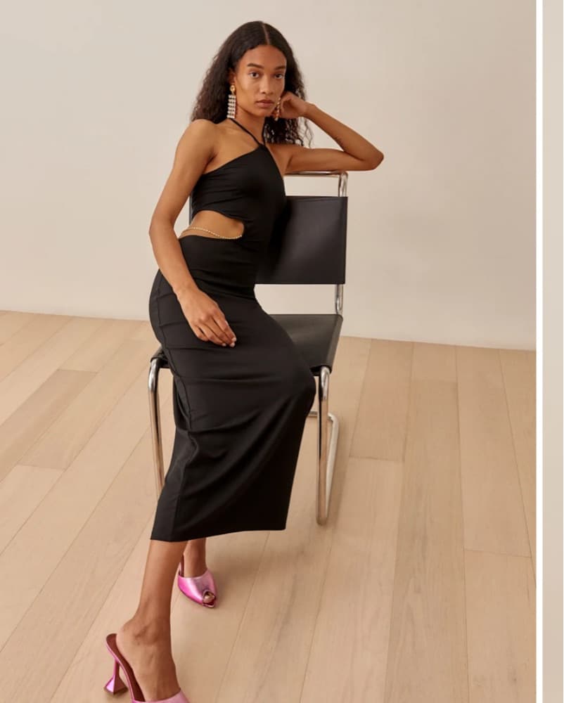 Sleek and Chic Halter Dress - Image 2