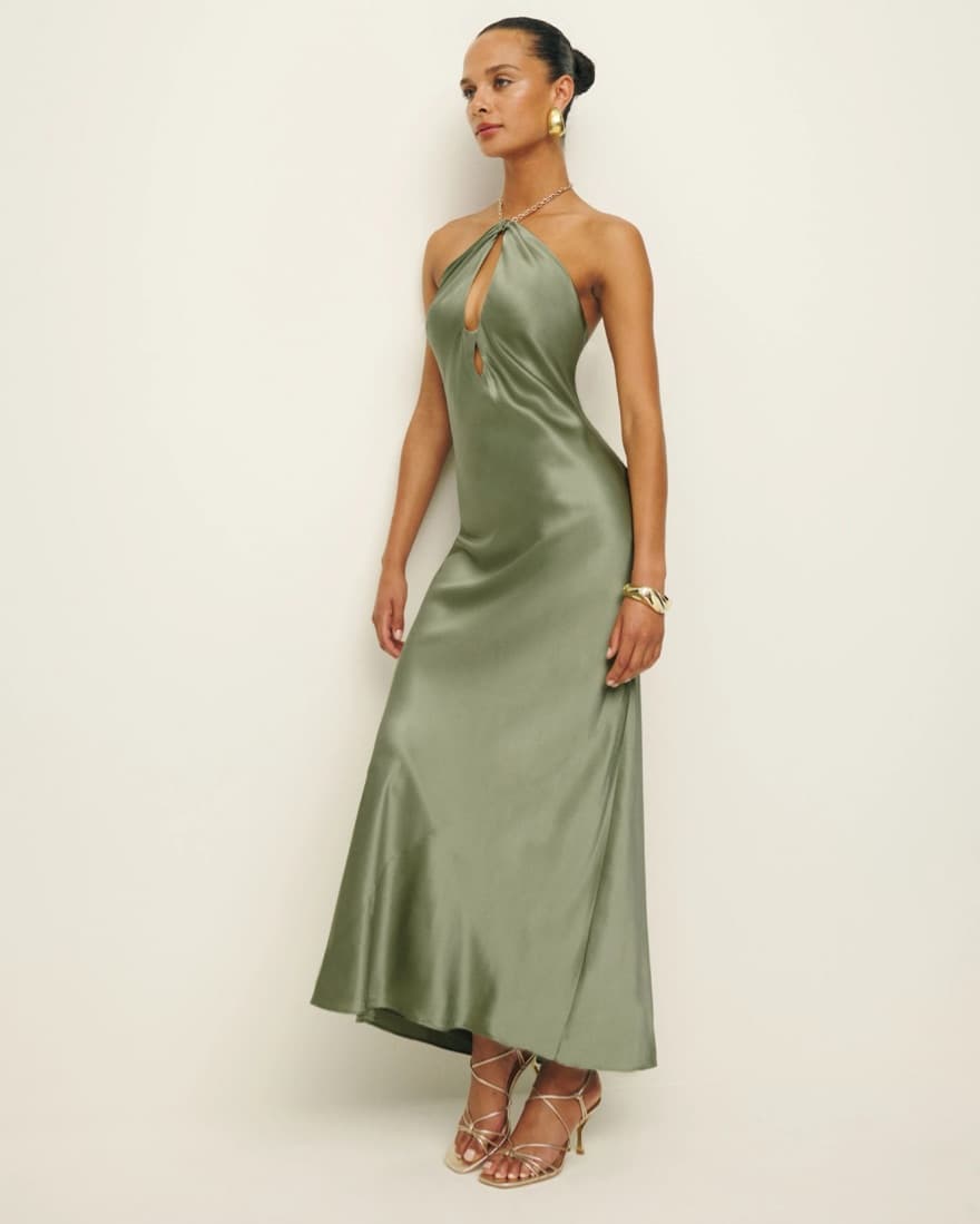 Refomation Yesenia Silk Dress - Image 4