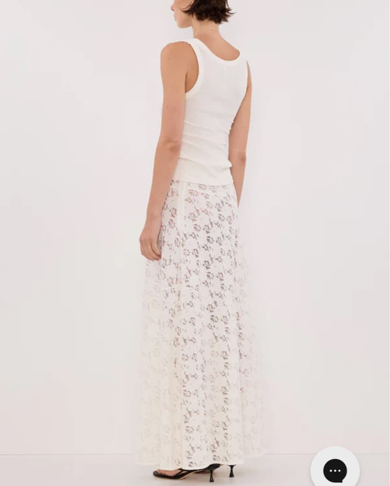 DISSH LOULA WHITE LACE SKIRT - Image 4