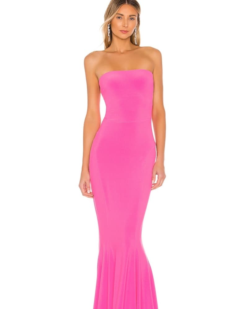 Norma Kamali Fishtail Strapless Gown - Image 1