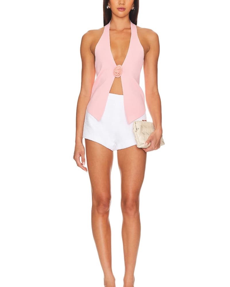 Chic Halter Top in Blush - Image 2